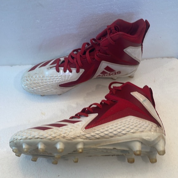 Adidas Freak X carbon mid football cleats athletic shoes red white mens size 9 main image 9